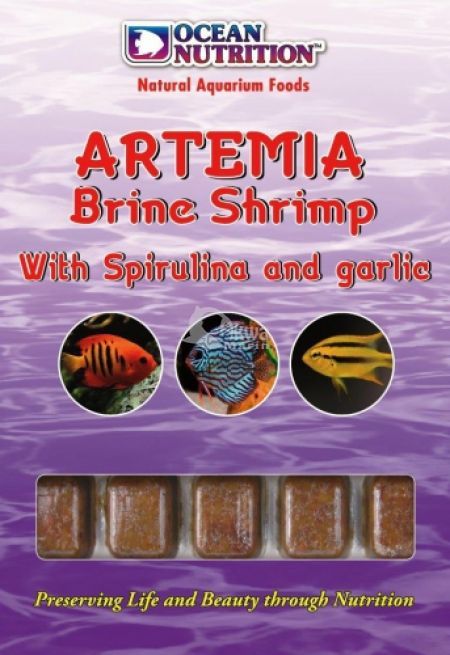 Artemia with Spirulina and garlic